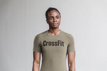 Nobull Crossfit® Women's T Shirts Green | Australia (EI0471)